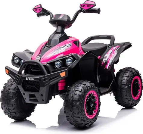 CHIPOLINO Elektro-Quad (ATV) Geschwindigkeit Pink / 2 × 35 W Motor / 2,2-4,3 km/h / Li- ION -Akku 10,8 V/5 Ah