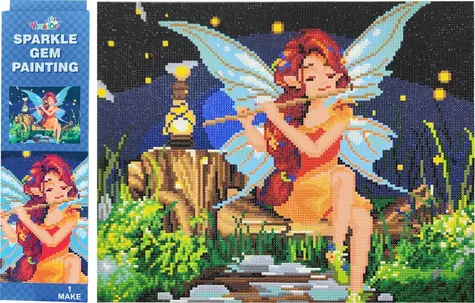 VIMALOR Diamantmalerei Fee / 34x43 cm