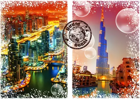 GRAPHICS Puzzle Weltreise: Dubai / 1000 Teile / 69 x 47,8 cm