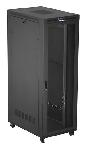 Lanberg FF01-8247-23BL schwarz / Rack-Schrank / 19" / 47 HE / 800 x 1200 mm / Tragfähigkeit 1200 kg