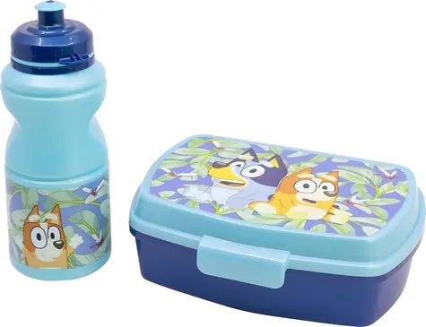 STOR 2-in-1 Bluey Essset / Flasche 0,38 l + Snackbox