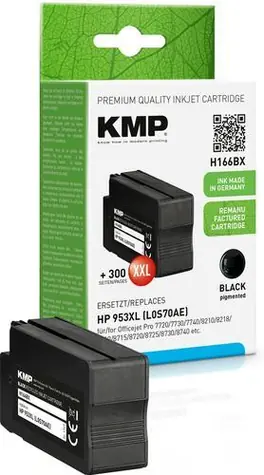 KMP-Ersatzpatrone für HP 953XL (L0S70AE), Schwarz / 55 ml / 2300 Seiten