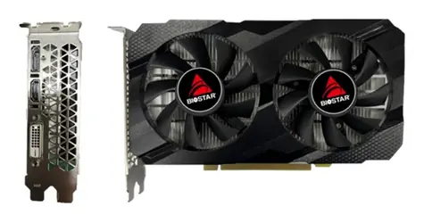Biostar Radeon RX580 2048SP / Grafikkarte / 1150 MHz / 8 GB GDDR5 / 256 Bit / DVI + HDMI + DP