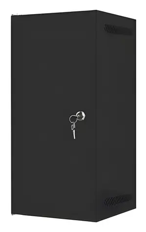Lanberg WF10-2312-00B schwarz / Wandschrank / 10" / 12 HE / 280 × 310 mm / Tragfähigkeit 20 kg