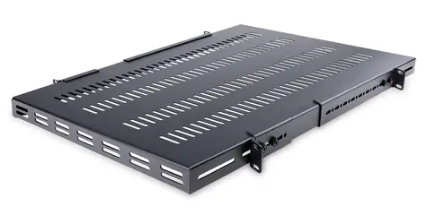 StarTech RK1233BKM schwarz / Rack-Einschub / 1 HE / 19" / Tiefe verstellbar / robuste Konstruktion