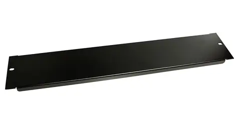 StarTech 19" Rack-Blende 2HE schwarz / Blanko / Stahl / 19"