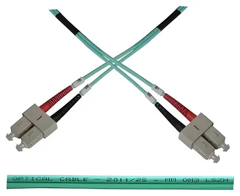 OPTIX SC-SC / Optisches Patchkabel / 50/125 OM3 / Duplex / 1 m