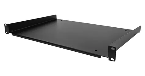 StarTech Rack-Einschub 1 HE schwarz / Rack-Einschub / 19" / Tiefe 305 mm / Tragfähigkeit 25 kg