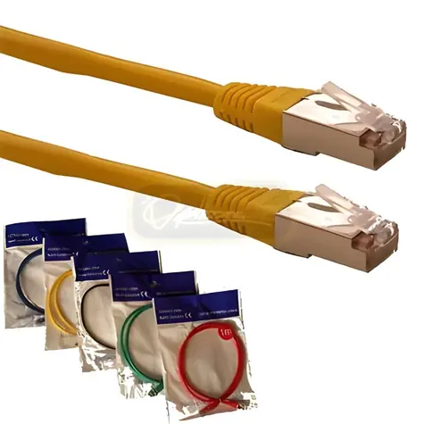 Optix FTP Patchkabel Cat5e gelb / Patchkabel / 1 m