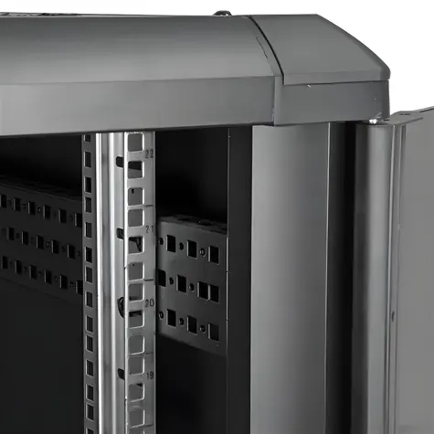 StarTech Rack 22U schwarz / Rackmount-Rack / 19" / Breite 600 mm / Tiefe 1000 mm / Tragfähigkeit 800 kg