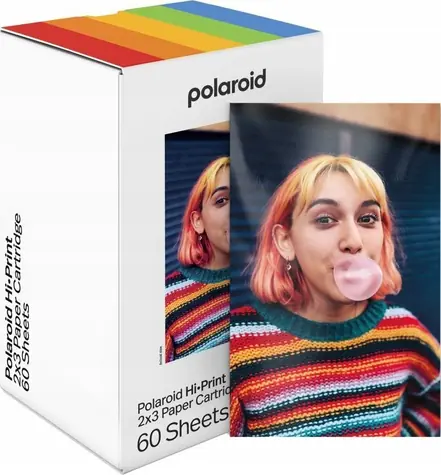 Polaroid Fotopapier Hi-Print 2x3 / Fotopapier / 54x86 mm / 60 Blatt / selbstklebend