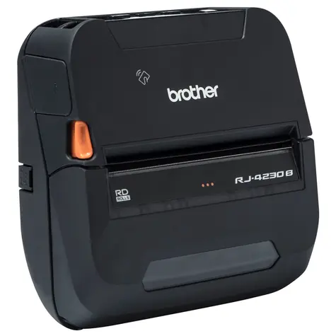 Brother RJ-4230B / Mobiler Etikettendrucker / 4" / Thermodirektdruck / 203 dpi / USB / Bluetooth / NFC