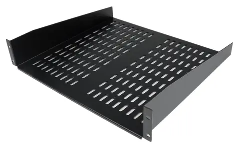 StarTech Rack-Einschub 2 HE schwarz / Rack-Einschub / Tragfähigkeit 22,6 kg / Breite 406 mm / Tiefe 483 mm