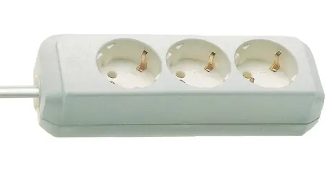 Brennenstuhl Eco-Line weiß / Verlängerungskabel / 3-fach Steckdose / 45° / 5 m / 3500 W