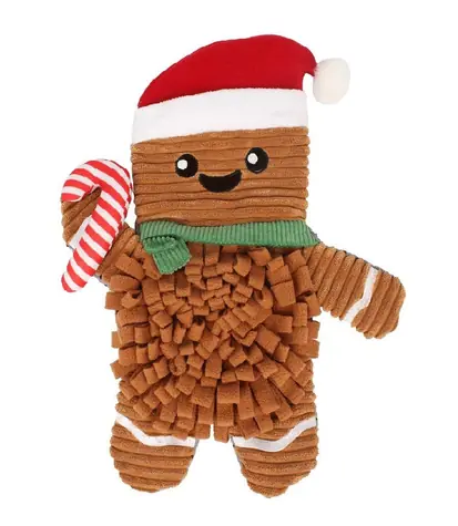 HUHUBAMBOO Lebkuchen-Schnüffelspielzeug / Für Hunde / Textil / 46 x 37 cm