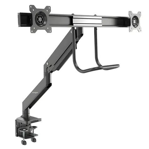 StarTech Schwerlast-Monitorhalterung schwarz / Doppelmonitorhalterung / 17-32 Zoll / Höhenverstellbar / Tragkraft 16 kg / Stahl