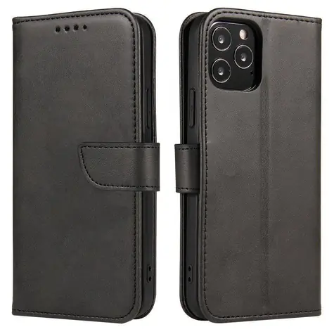 Hurtel Magnet Case schwarz / Klapphülle mit Ständer / Vivo Y51 2020, Y51A