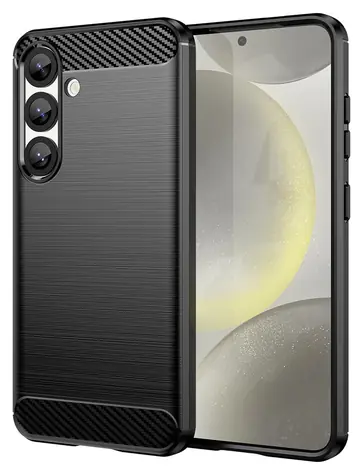 Hurtel Carbon Case schwarz / Rückseite / XIAOMI POCO X7 / Silikon / Carbon-Optik