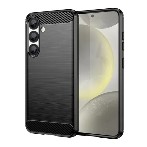 Hurtel Carbon Case schwarz / Rückseite / XIAOMI 14T Pro / Silikon / Carbon-Optik