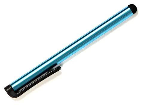 Neutralle Touch Pen hellblau / kapazitiv / Metall / für iPad und Tablet