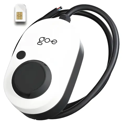 go-e Charger Gemini 2.0 weiß/schwarz / Ladegerät für Elektroautos / 22 kW / Typ-2-Steckdose / 4G/LTE / ohne Kabel