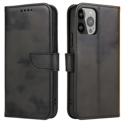 Hurtel Magnethülle für Google Pixel 7 Pro , schwarz / Hülle / Klapphülle / Magnethülle / Brieftaschenfunktion, Ständer