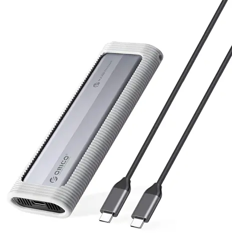 Orico AXM2-G2 externí box pro M.2 NVMe SSD šedá / 10 Gb/s / USB-C