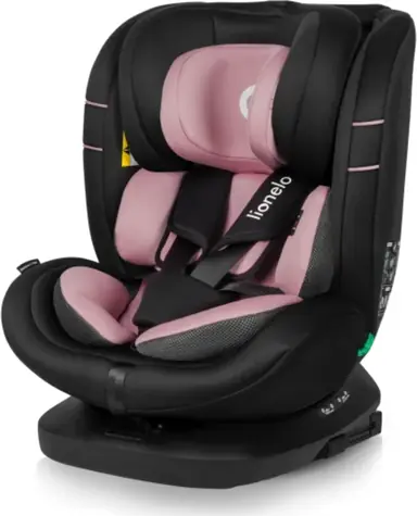 Lionelo Kindersitz Bastiaan i-Size Pink Rose / Körpergröße 40-150 cm / ISOFIX, Top Tether / 360°-Drehung
