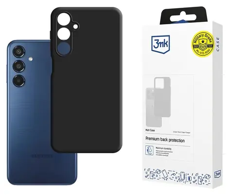 3MK Schutzhülle, matt, schwarz / Hülle / Samsung Galaxy M35 5G