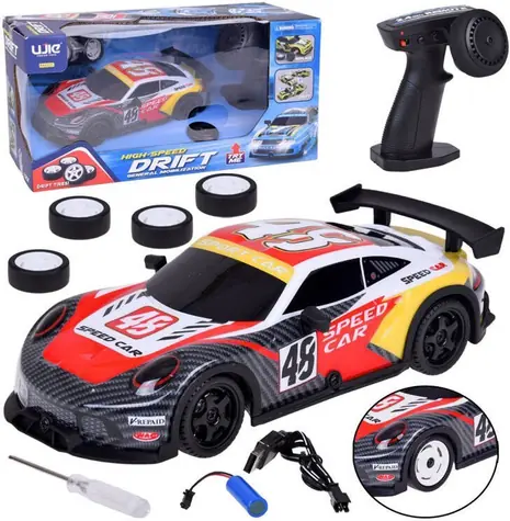 JOKOMISIADA RC-Driftwagen / 1:22 / 2,4 GHz / LED-Beleuchtung / Fernbedienung