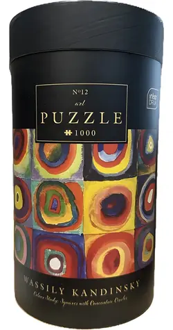 INTERDRUK Puzzle Art 12: Farbstudie: Quadrate mit konzentrischen Kreisen / 1000 Teile