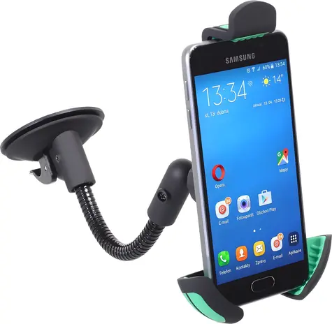 Compass Handy- und GPS-Halterung MAX schwarz / Autohalterung / Saugnapf / Arm 15 cm / 360° drehbar