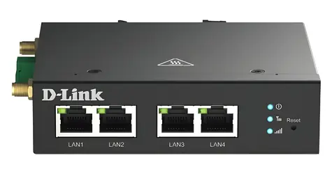 D-Link 4G Multi-Connect Modem 4X schwarz / Modem / 4G LTE / 4X RJ-45 / Firewall