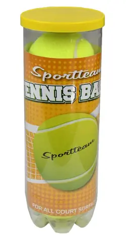 Sportteam Tennisbälle / 3 Stück / Polyesterfilz
