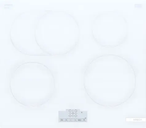 BOSCH PIF612BB1E weiß / Induktionskochfeld / 60 cm / 4 Kochzonen / Touch-Bedienung / Boost