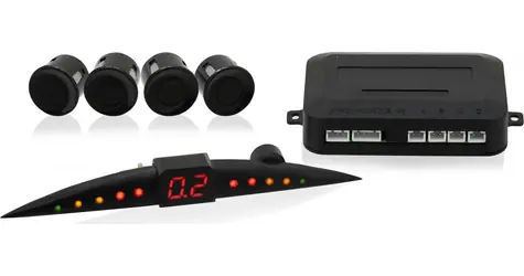 Einparkhilfe mit Compass , 4 Sensoren und LED-Anzeige / Einparkhilfe / 4 Ultraschallsensoren / Reichweite 2,5 m / 12 V