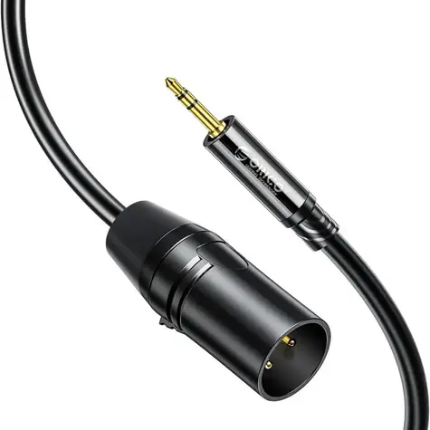 Orico AXKF schwarz / Audiokabel / 3,5-mm-Klinkenstecker auf XLR (F) / 5 m