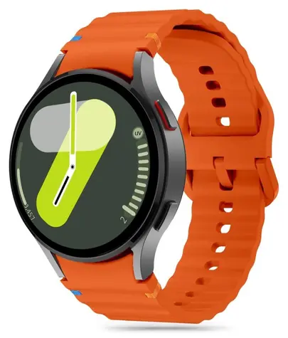 Tech-Protect Silikon-Sportarmband, orange, für Samsung Galaxy Watch 4/5/5 Pro/6/7/FE