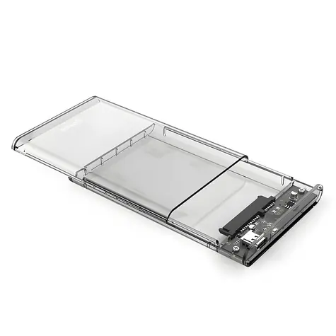 Orico 2139C3 transparent / Gehäuse für HDD/SSD / 2,5" / USB-C / 5 Gbit/s