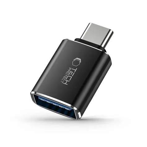 Tech-Protect UltraBoost schwarz / OTG-Adapter / USB-C (M) - USB-A (F)