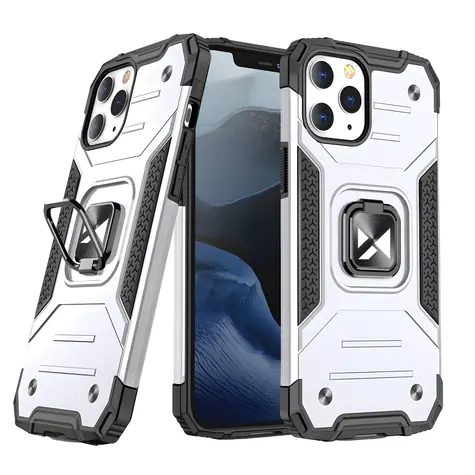 Wozinsky Ring Armor Apple iPhone 14 Pro Max silber / Schutzhülle / Magnetischer Ringhalter