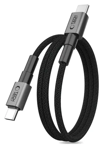 Tech-Protect Ultraboost DNA MagTwist grau / Ladekabel / USB-C / PD 100W / 5A / 100 cm