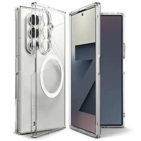 Ringke Fusion Magnetische transparente Rückseite / Rückseite / Samsung Galaxy Z Fold7 / MagSafe