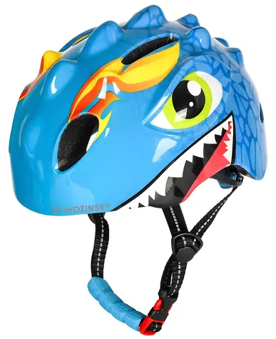 Wozinsky Kinderfahrradhelm Dragon blau / Helm / Größe S / Leichtgewicht