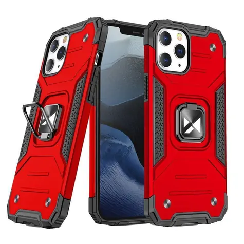 Wozinsky Ring Armor Apple iPhone 14 Pro Max rot / Schutzhülle / Magnetischer Ringhalter