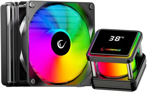 Rampage INFINITE V120 schwarz / AIO-CPU-Wasserkühlung / 120 mm