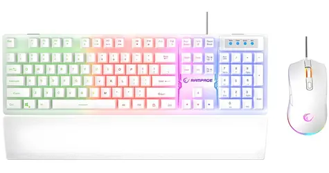 Rampage KM-RX7 Fortuna V2 weiß / Tastatur- und Maus-Set