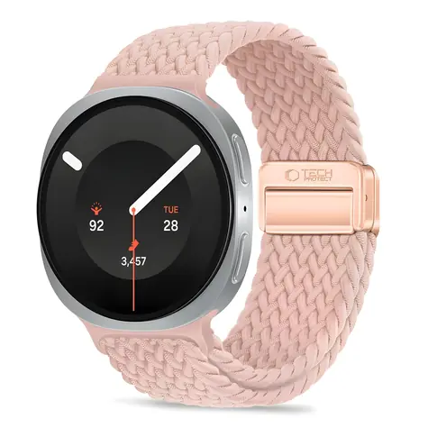 Tech-Protect NylonMag pinkes Armband für Samsung Galaxy Watch 40/44/46 mm