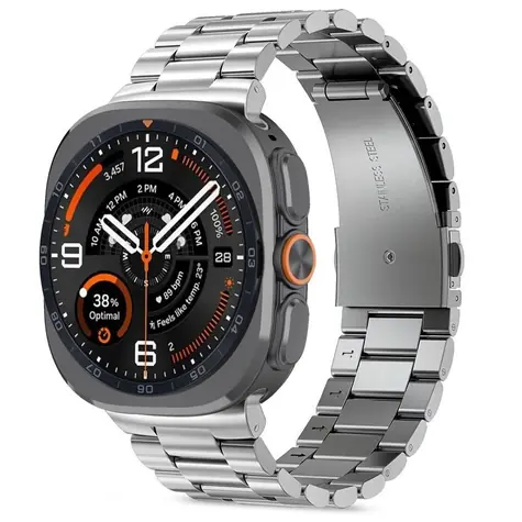 Tech-Protect Edelstahl-Armband silber / für Samsung Galaxy Watch Ultra 47 mm