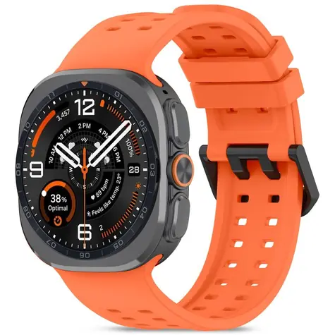 Tech-Protect Silikonarmband in Orange für Samsung Galaxy Watch Ultra 47 mm